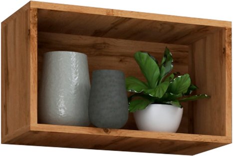 VCM Wandregal »Arila«, BxHxL: 50 x 30 x 28 cm, Holzwerkstoff - beige