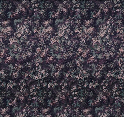 KOMAR Vliestapete »Botanique Aubergine«, Breite 300 cm, seidenmatt - bunt