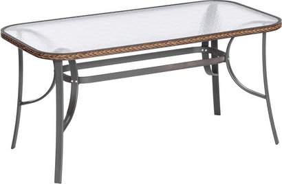 MERXX Gartenmöbelset »Roma«, 6 Sitzplätze, Aluminium/Kunststoff - grau