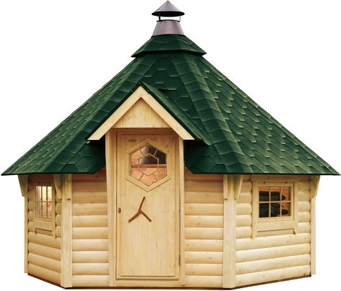 Thumbnail - WOLFF Grillkota, Holz, natur, BxT: 438 x 388 cm