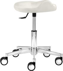 Mayer Sitzmöbel Multifunktionshocker »1291«, Breite: 52 cm, höhenverstellbar, Kunstleder, weiß - weiss