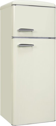 Exquisit Retro Kühl-Gefrierkombination »RKGC270-45-H«, BxHxL: 54,5 x 146,5 x 57,5 cm - weiss