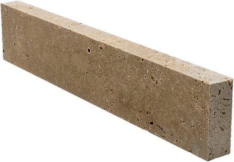 WOHNRAUSCH Randstein »Keona Brown«, Rasenkante, LxBxH: 100 x 7,5 x 20 cm, Travertin, braun/beige