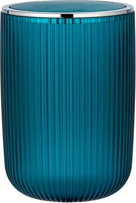 WENKO Schwingdeckeleimer »Agropoli«, 5,5 l, Höhe: 27 cm, türkis - tuerkis