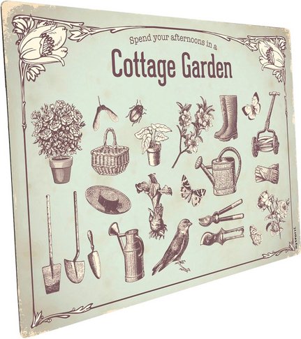 mySPOTTI Mini-Spritzschutz »Cottage Garden«, Aluverbund, Bild