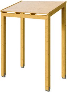 SKANHOLZ Vordach »Putbus«, 203 x 128 cm (BxT), nordische Fichte, eiche hell - braun