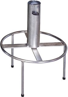 DOPPLER Rasendorn, Stahl, ØxH: 31 x 44,5 - silberfarben