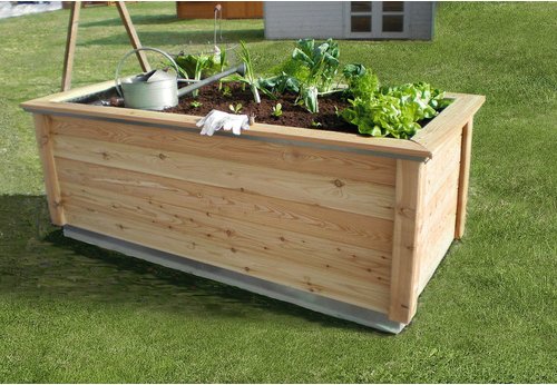 KGT Hochbeet »Woody 130«, BxHxL: 131 x 79 x 99 cm, Lärchenholzh - beige