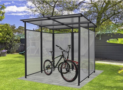 FLORAWORLD Gartenhaus, Kunststoff, BxHxT: 227 x 236 x 223 cm (Außenmaße inkl. Dachüberstand) - grau