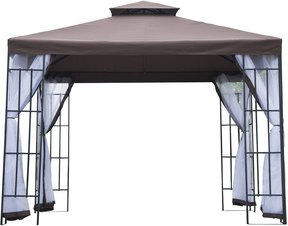 Thumbnail - Outsunny Pavillon, BxHxT: 300 x 265 x 300 cm