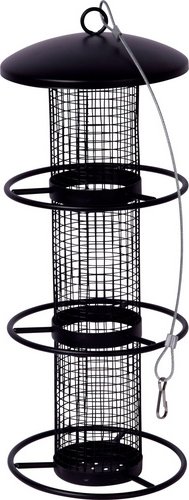 Thumbnail - DOBAR Futterspender, mit 3 Anflugringen, Metall - schwarz