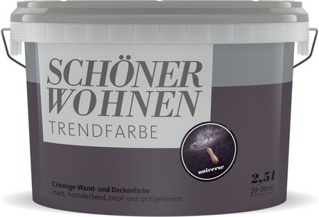 Thumbnail - SCHÖNER WOHNEN FARBE Dispersionsfarbe »Trendfarbe«, Universe, matt, 2,5 l - lila