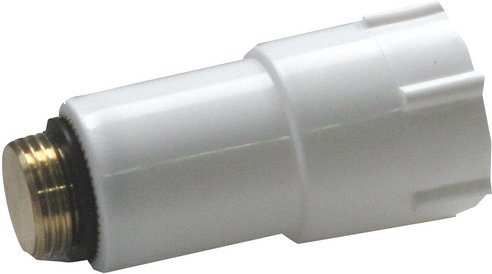 Thumbnail - CORNAT Baustopfen, Messing/Kunststoff, weiß, 1/2" - weiss