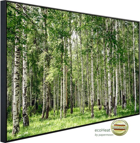 Thumbnail - papermoon Infrarotheizung »EcoHeat - Birkenwald«, Matt-Effekt - bunt