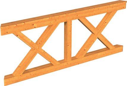 SKANHOLZ Brüstung, BxH: 78,5 x 84 cm, natur, Holz