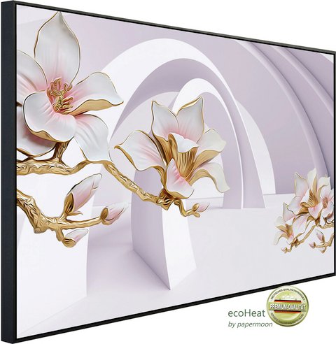 papermoon Infrarotheizung »EcoHeat - Abstrakt mit Blumen«, Matt-Effekt - bunt