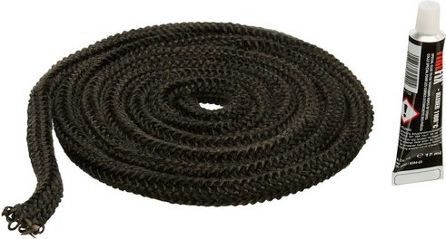 Thumbnail - FIREFIX® Abdichtkordel, Ø 1,2 cm, Glasstrickschnüre, für: Kamin, Ofen - schwarz