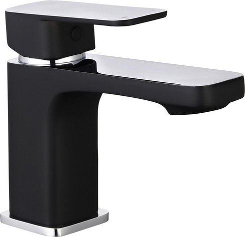 SCHÜTTE Waschtischarmatur »Madagaskar«, Messing, matt und glänzend, ⅜" - schwarz