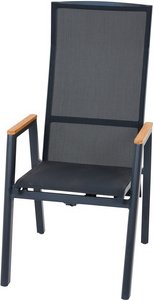 SIENA GARDEN Sessel »BOLOGNA«, BxHxL: 56,5 x 113,5 x 75,5 cm, max. Belastung: 110 kg - grau