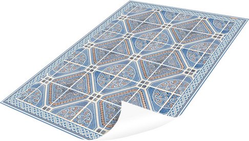 mySPOTTI Vinyl Teppich »Fernando«, BxL:65 cm x 85 cm, blau|weiß|rot