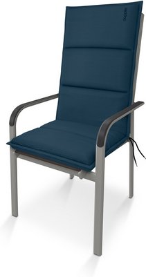 DOPPLER Auflage »City «, BxHxL: 48 x 6 x 119 cm, aus 100% Polyester, anthrazit - schwarz