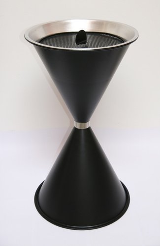 SZAGATO Aschenbecher, BxHxL: 40 x 71 x 40 cm, für: innen/überdachter Außenbereich - schwarz