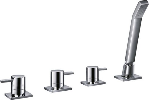 Thumbnail - OTTOFOND Wannenrandarmatur »TU 1000«, Messing, glänzend, ½" - silberfarben