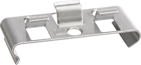 Mr. GARDENER Montageclip, Geeignet für WPC-Terrassendiele, 50 Montageclips - silberfarben