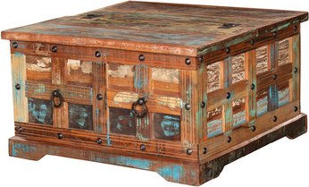 GARDEN PLEASURE Couchtisch »KALANKA«, BxLxH: 70 x 70 x 40 cm, Mangoholz/Akazienholz - braun