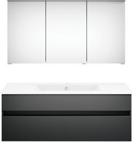 Get2You Badmöbel-Set »twenty one«, 3-teilig, Waschbecken BxHxT: 122 x 1,5 x 51 cm, montiert - grau