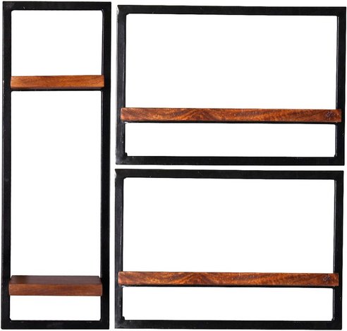 SIT Wandregal »PANAMA«, 4 Fachböden, Holz - braun