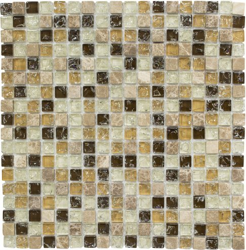 HuH Mosaik Mosaikfliese »Ice Cube«, BxL: 30,5 x 30,5 cm, Wandbelag - beige