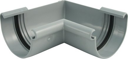 MARLEY Innenecke, 90°; RG 125; grau, Kunststoff (PVC)