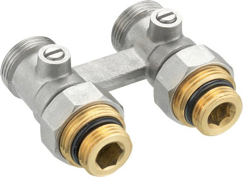 CORNAT Hahnblock, Messing - silberfarben