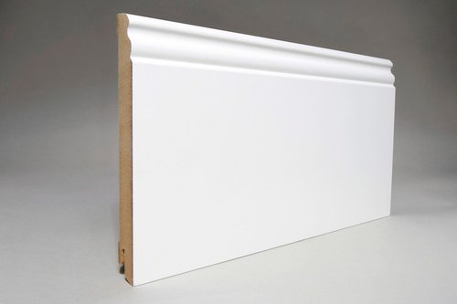 WUNDERWERK Sockelleiste, Länge: 244 cm, altdeutsch/klassisch, weiß - weiss