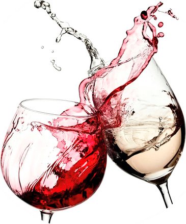 Thumbnail - K&L Wall Art Vliestapete »Runde Vliestapete«, Küche Weingläser Weiß Rotwein, mehrfarbig, matt - bunt