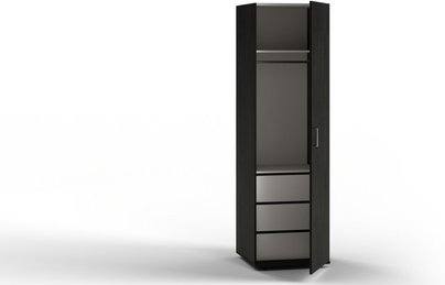 Waschturm Schubkastenblock »WSCI070-S«, BxHxT: 56.7 x 70 x 48 cm - schwarz