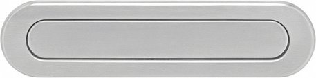 Intersteel Briefeinwurf, oval, Edelstahl, gebürstet - silberfarben