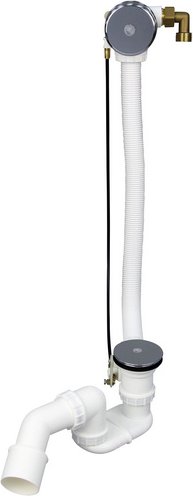 OTTOFOND Ab-/Überlaufgarnitur, Ø: 40; 50 mm, Kunststoff - silberfarben