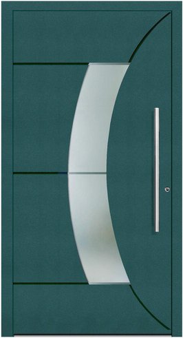 KNOCK Aluminium-Haustür »Terra Nova«, moosgrün - gruen