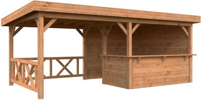 Thumbnail - PALMAKO Pavillon »Lenna Set 310«, BxHxT: 588 x 245 x 300 cm, Braun