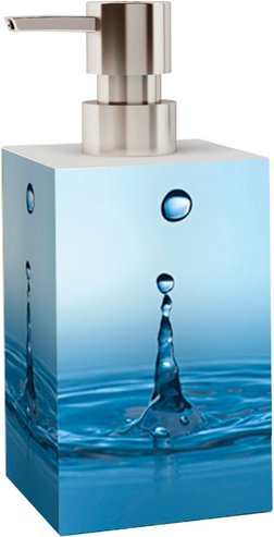 Sanilo Seifenspender »Tropfen«, 165 mm - 70 mm, Blau, Rechteckig