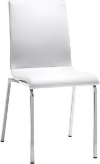 Thumbnail - Mayer Sitzmöbel Stuhl »2120«, BxL: 47 x 54 cm, Stahl/Kunstleder - weiss