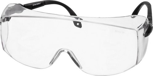 CONNEX Schutzbrille »Schutzbrille »verstellbar««, Kunststoff, transparent - weiss