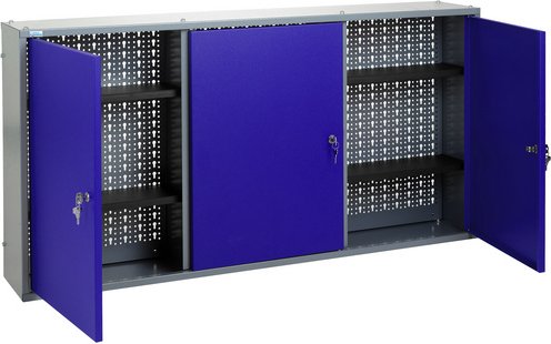 Thumbnail - KÜPPER Hängeschrank 3 Türen, Stahlblech, ultramarinblau