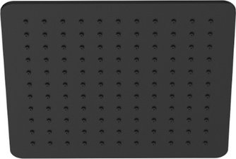 Chris Bergen Wassersparende Kopfbrause, Edelstahl, schwarz matt