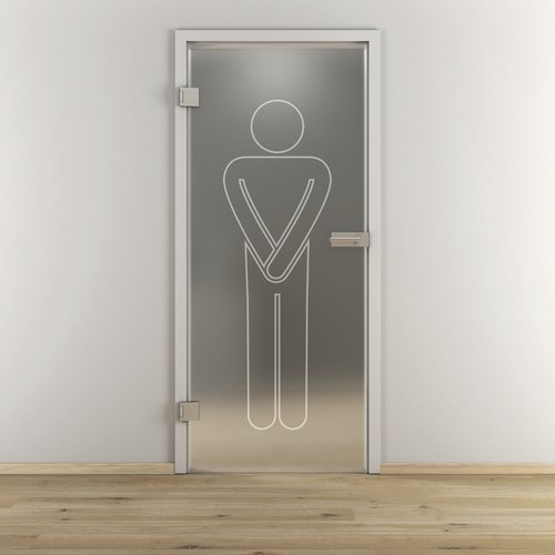 NOVADOORS Glasdrehtür »NOVA 627«, matt - transparent