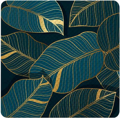 Sanilo Badematte »Monstera«, 53 x 53 cm, Dunkelgrün, Quadratisch - gruen