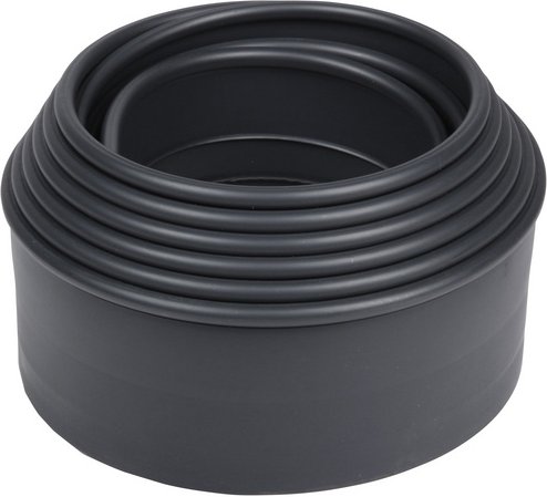 FLORAWORLD Rasenkante, zylindrisch gerollt, 600 x 9,5 cm, anthrazit, PE, m. Verbinder - grau