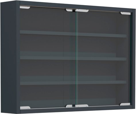 Thumbnail - VCM Hängevitrine »Agisa«, BxHxL: 57 x 40 x 10 cm - grau